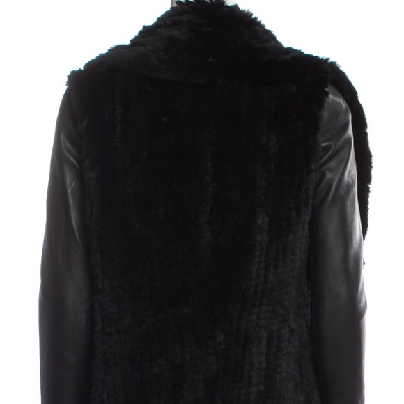 Mackage Black Fur/Leather jacket Size XS - Picture 2 of 3